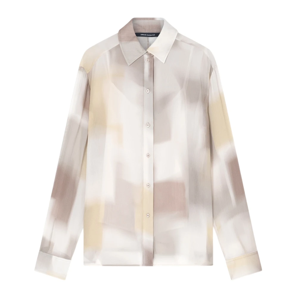 Armani Exchange Mujer Beige Blusas Y Camisas, Talla: S