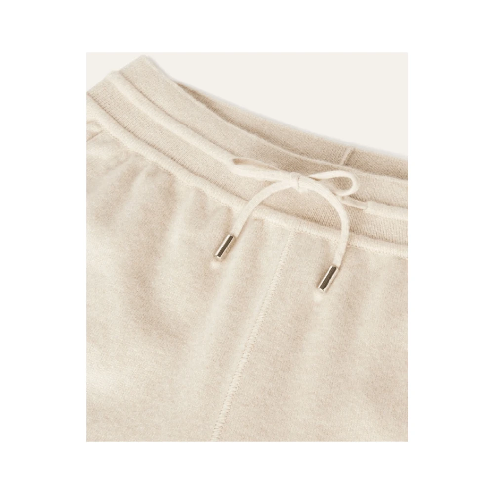 Loro Piana Kasjmier Beige Gebreide Broek Beige Dames