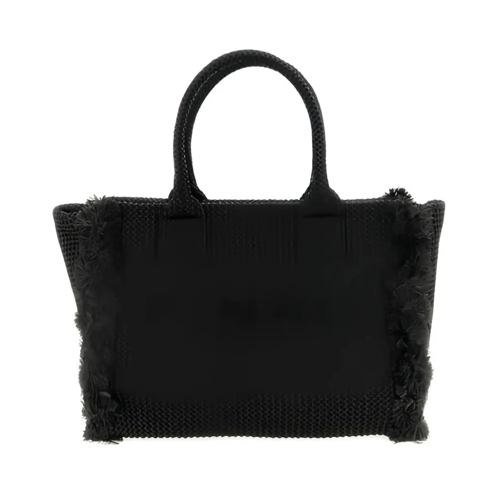 Pinko Women's Black Beach Shopper Rafia - Shopping Bags - One Size - Bags