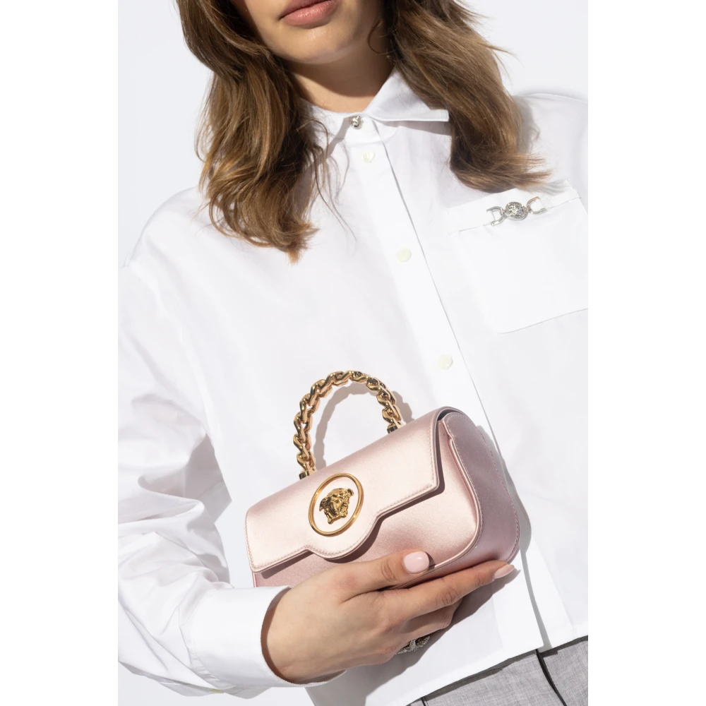Versace Satijnen schoudertas Pink Dames