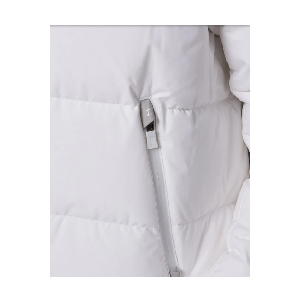 Herno Nylon donsjack met capuchon White Dames