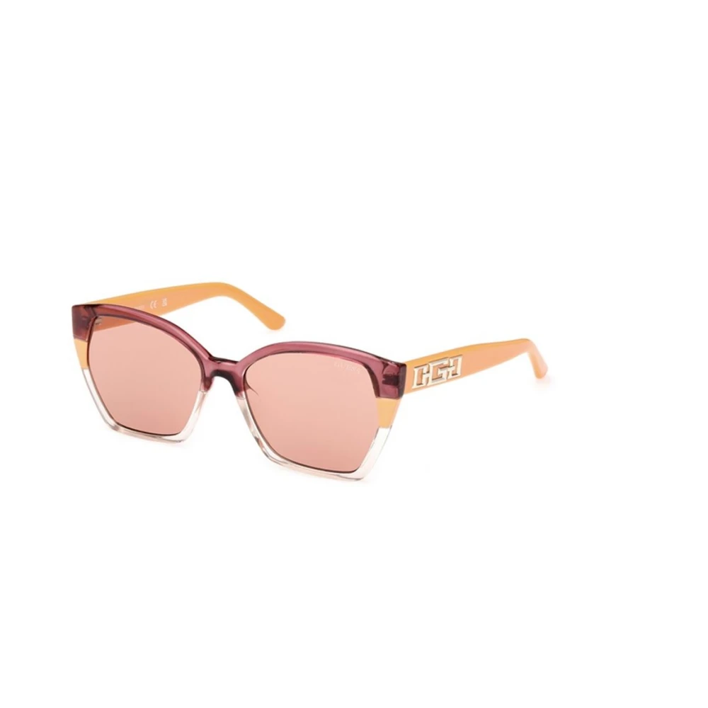 Guess Oranje Andere Zonnebril Bruine Lenzen Orange Unisex