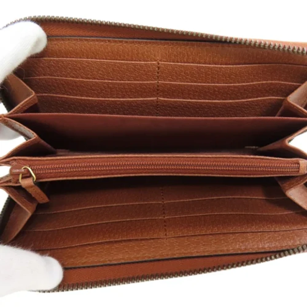Gucci Vintage Pre-owned Canvas wallets Brown Dames