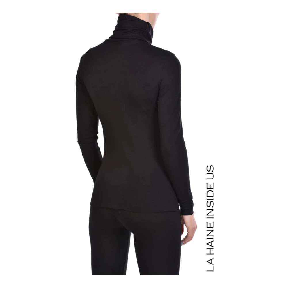 La Haine Inside Us Hoogwaardige lange mouw blouse Black Dames
