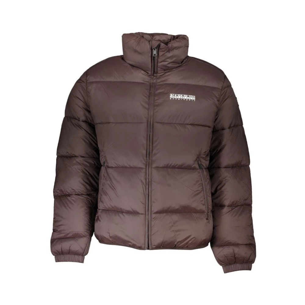 Napapijri Men's Brown Winter Jackets, 2XL, Polyamide Jacket