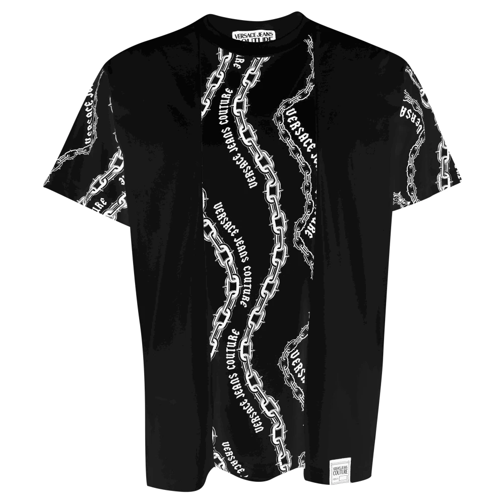 Versace Jeans Couture T-shirts en Polos Black Heren