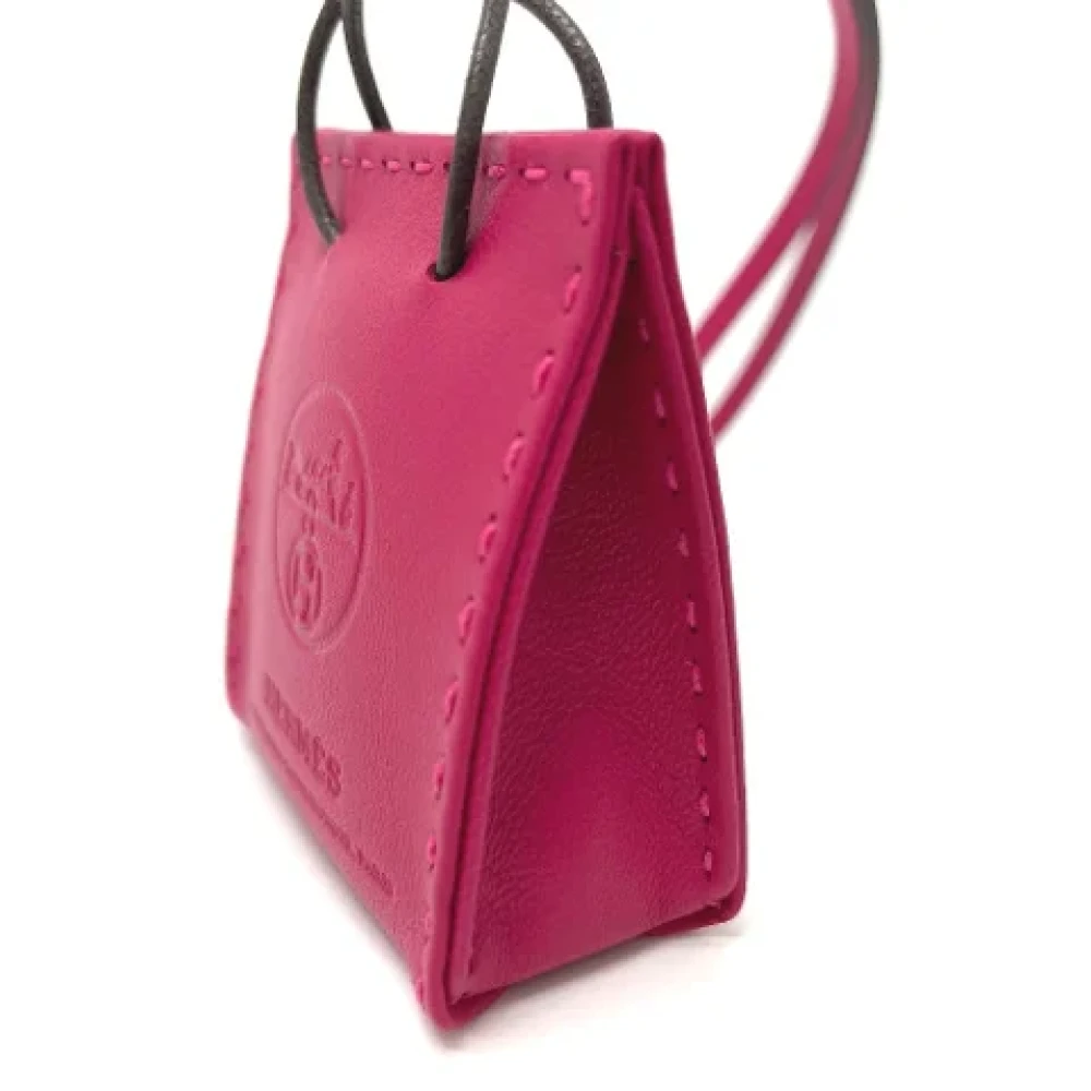 Hermès Vintage Pre-owned Leather handbags Pink Dames