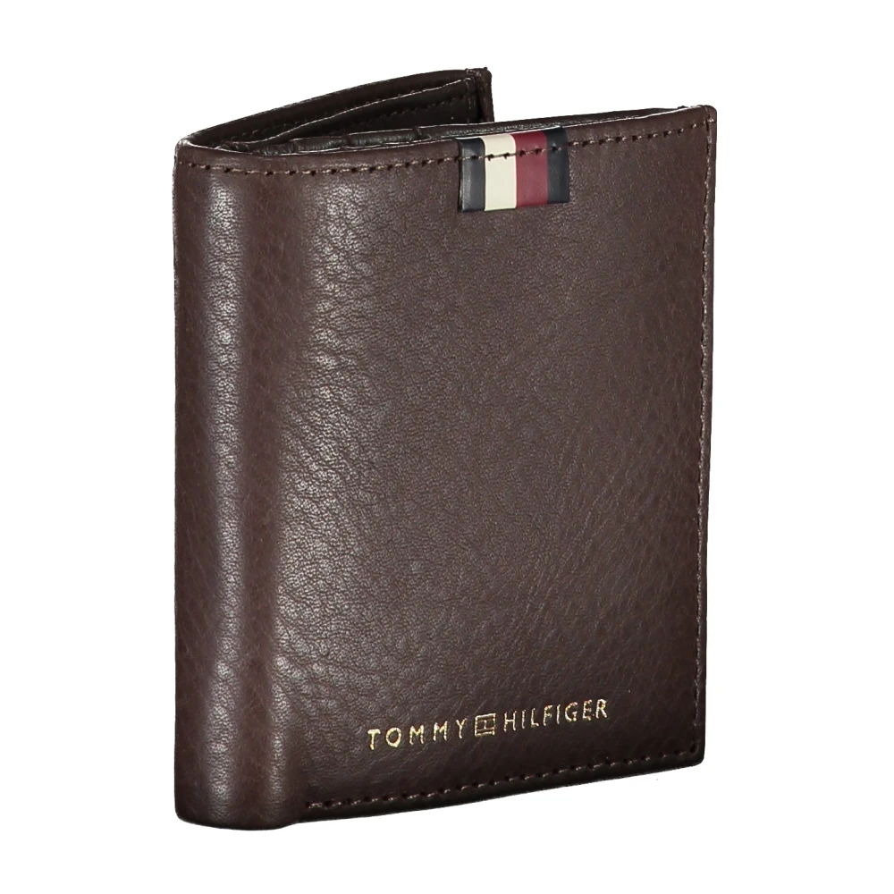 Tommy Hilfiger Bruine Herenportemonnee met Muntvak Brown Heren