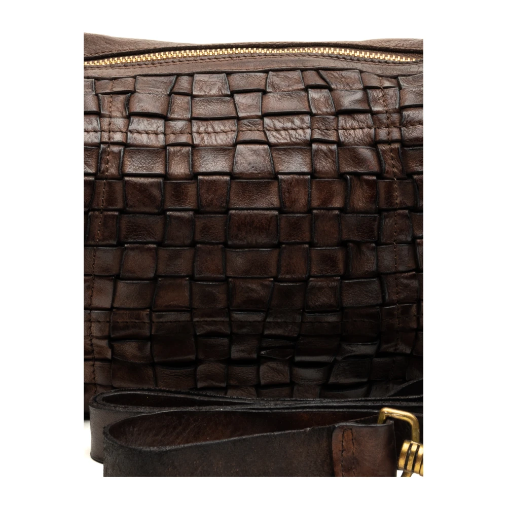 Campomaggi Bruine Schoudertas met Decoratie Brown Dames