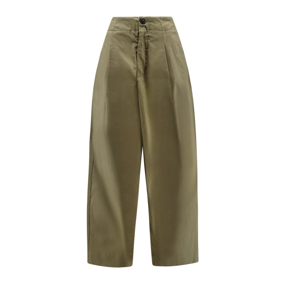 Soeur Green Daley Trousers - Female - Wide Trousers - M - Trousers