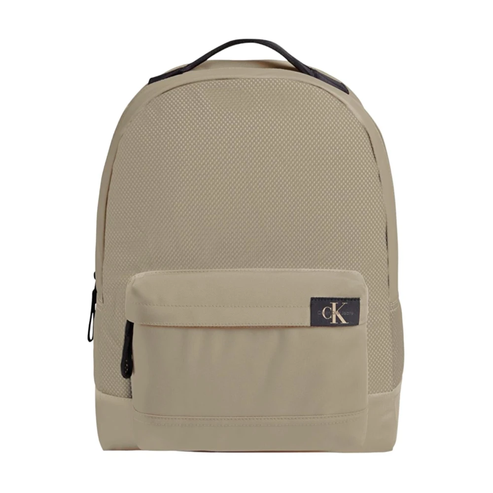 Calvin Klein Jeans Stijlvolle Rugzak voor Dagelijks Gebruik Beige Heren
