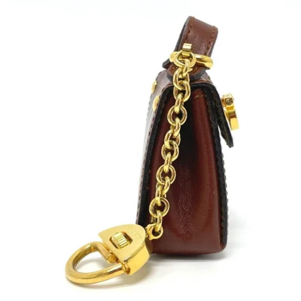 Salvatore Ferragamo Pre-owned Leather handbags Brown Dames