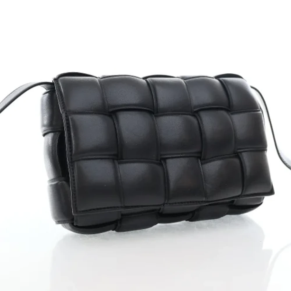 Bottega Veneta Vintage Pre-owned Leather shoulder-bags Black Dames
