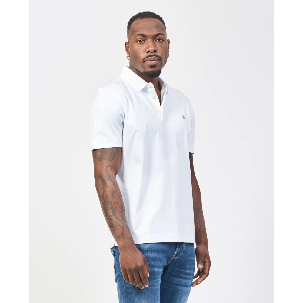 Hugo Boss Witte Polo Shirt Regular Fit White Heren
