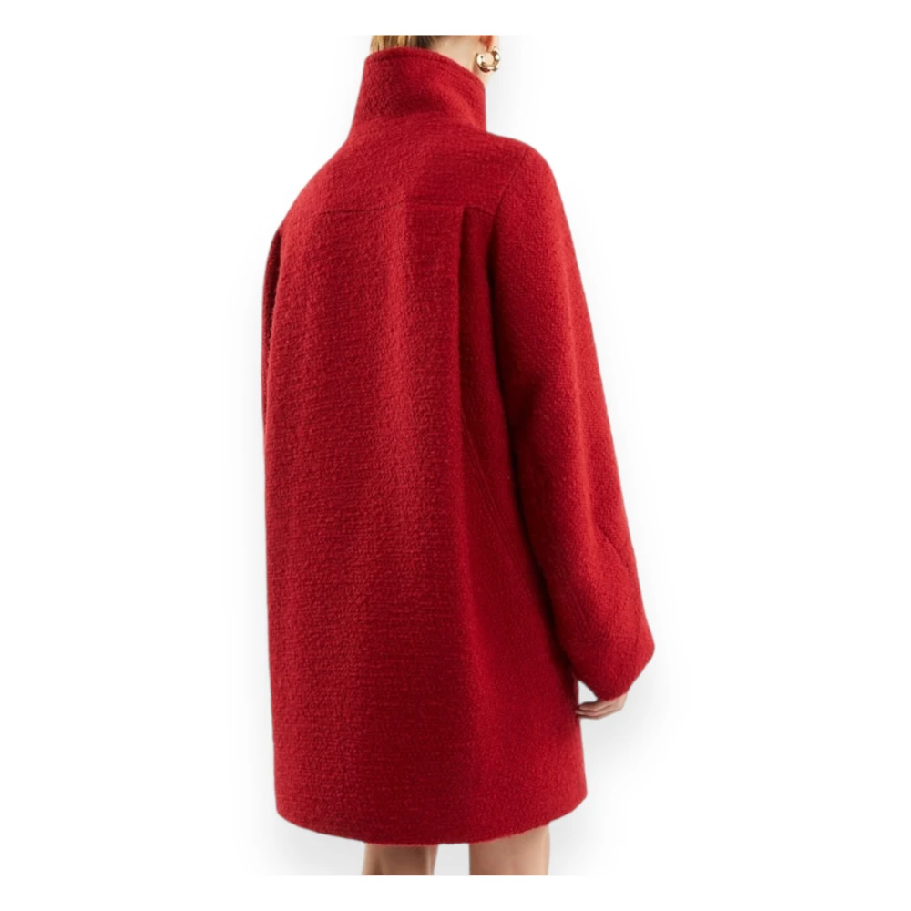 Fay Urban Coat Ovetto Borst Jas Red Dames