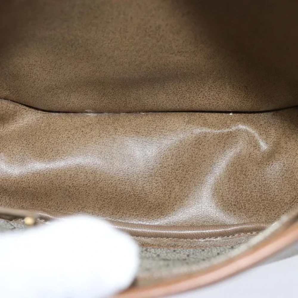 Dior Vintage Pre-owned Leather dior-bags Beige Dames