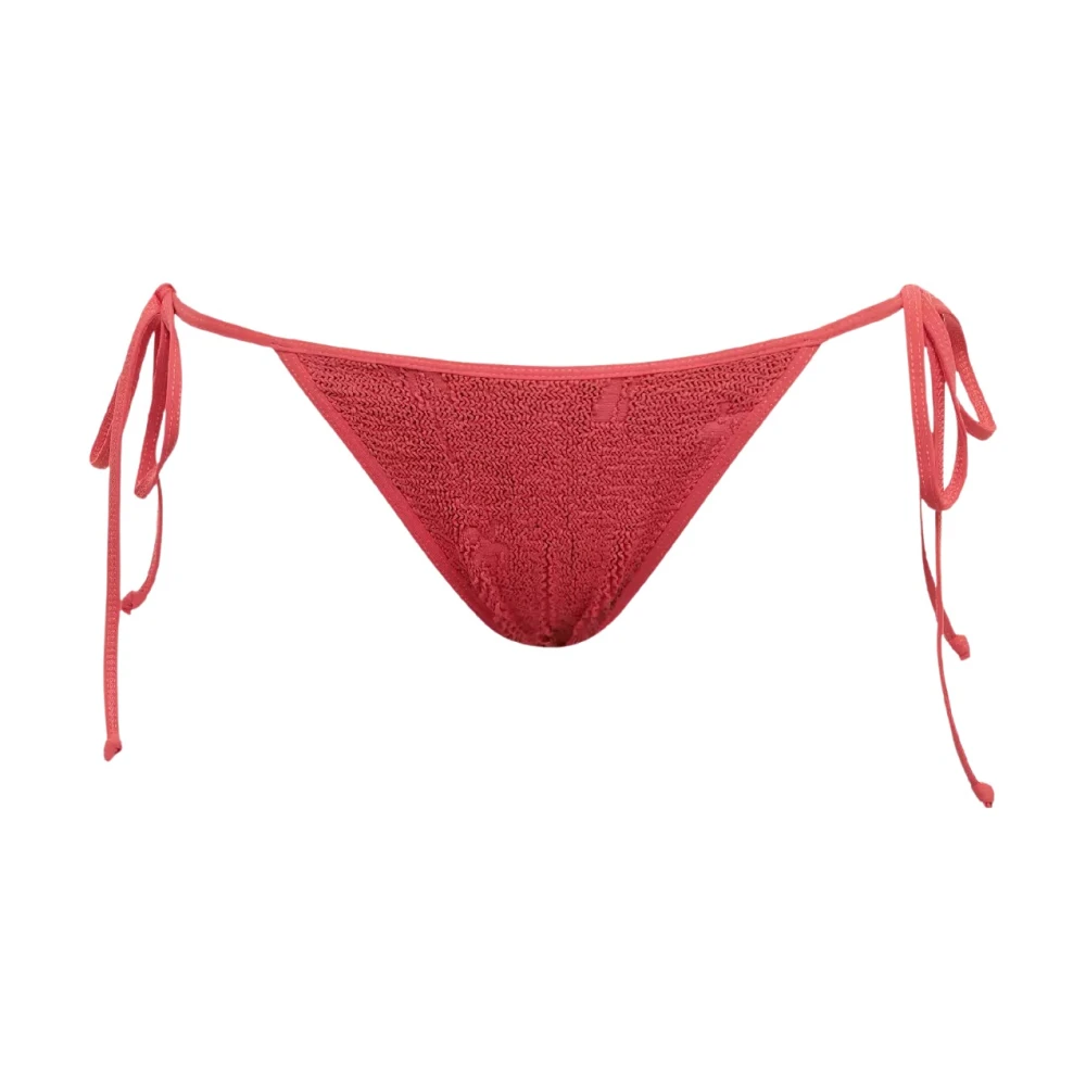 Bond-Eye Women's Red Bikinis, One Size, Palm Print Bikini Bottom