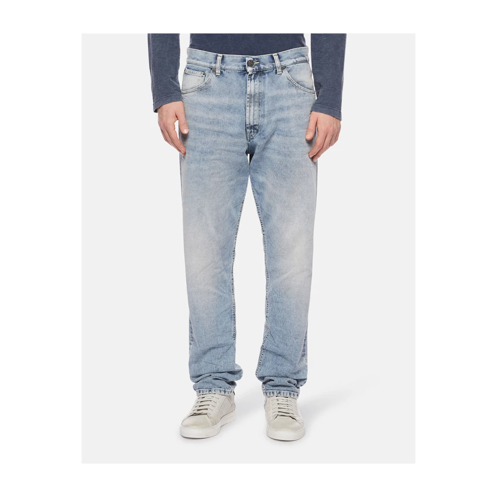 Dondup 800 Klassieke Straight Jeans voor Heren Blue Heren