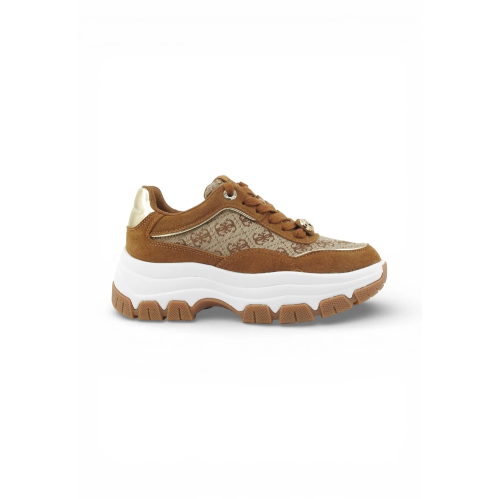 Guess Women's Brown Trainers - Sneakers - 2 Uk - Shoes