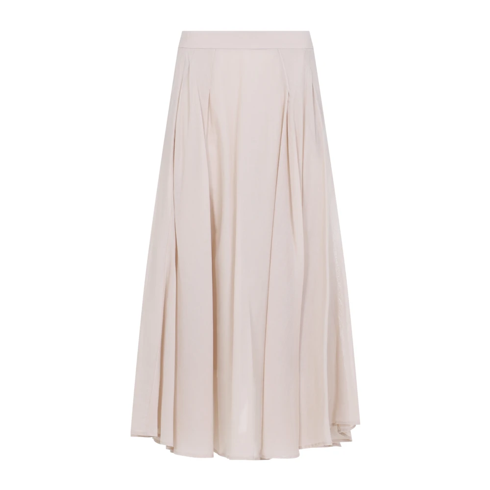 PESERICO Beige Ambrato Midi Rok Beige Dames