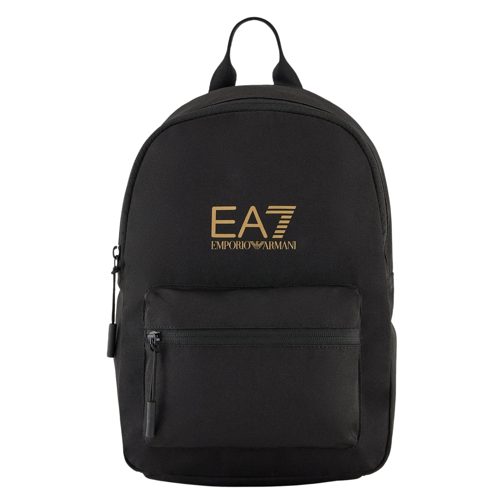 Emporio Armani Ea7 , School Bags, Unisex, Black, One Size, Train Core Backpack