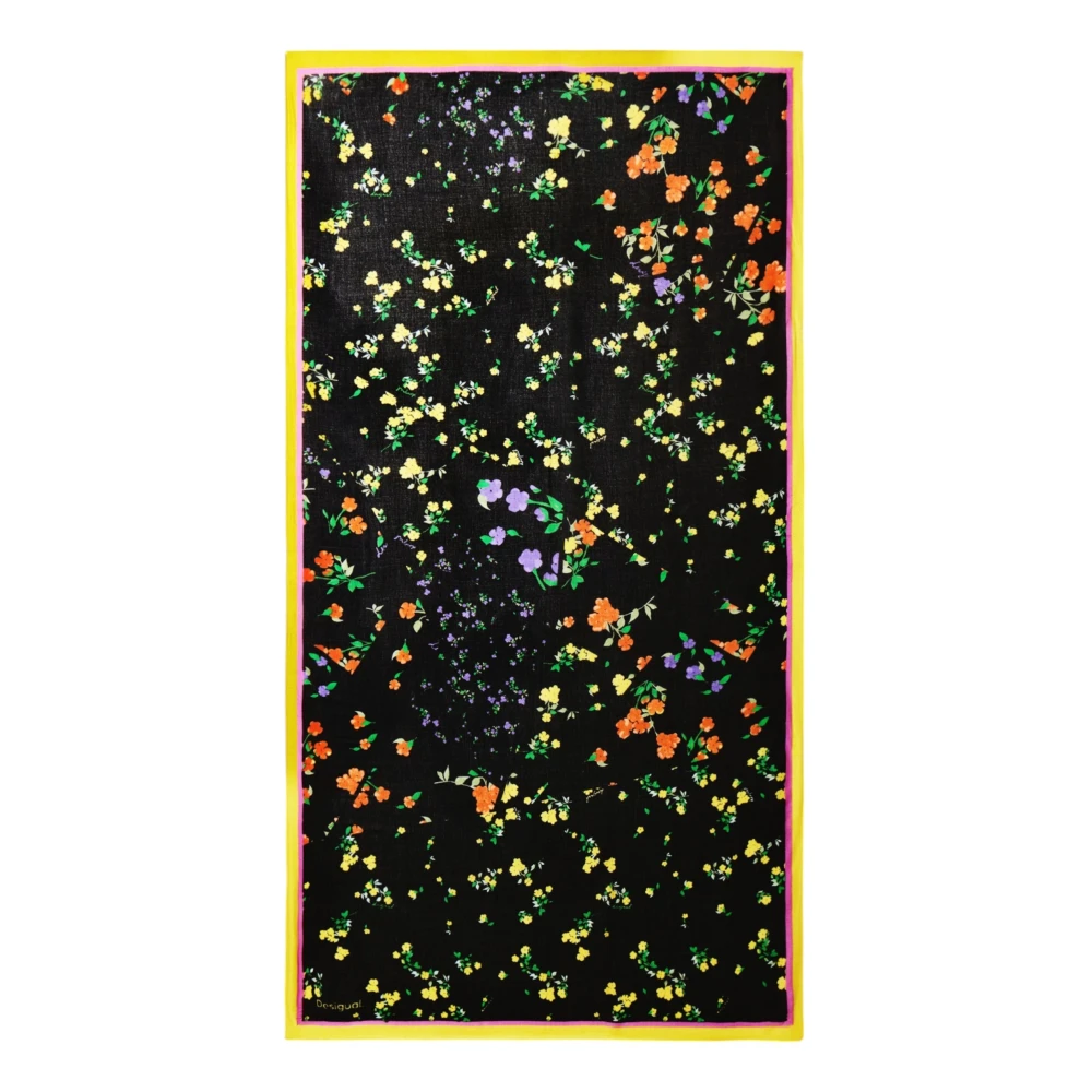 Desigual Zwart Bedrukte Dames Sjaal Multicolor Dames