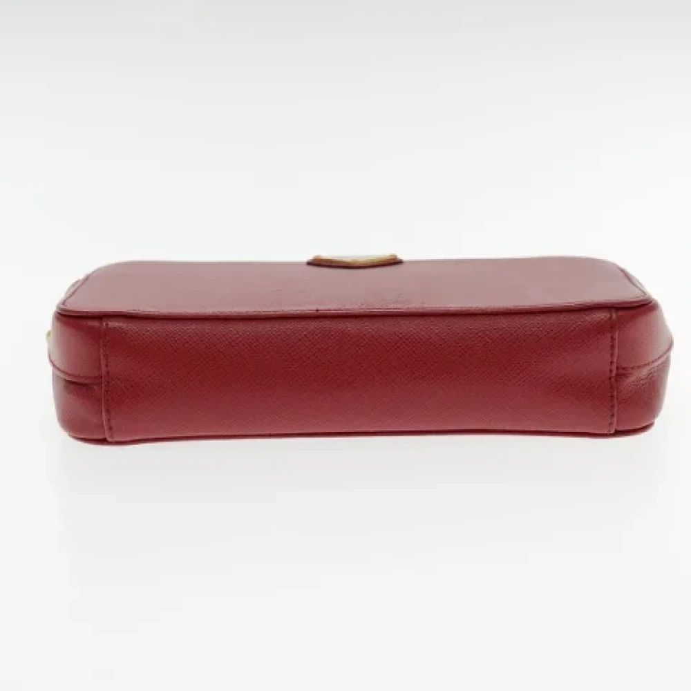 Prada Vintage Pre-owned Leather prada-bags Red Dames