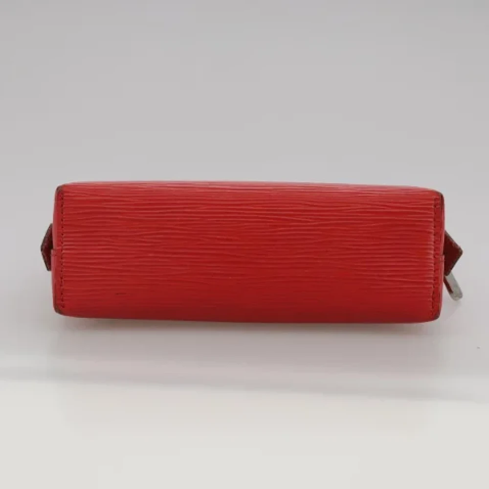 Louis Vuitton Vintage Pre-owned Leather pouches Red Dames