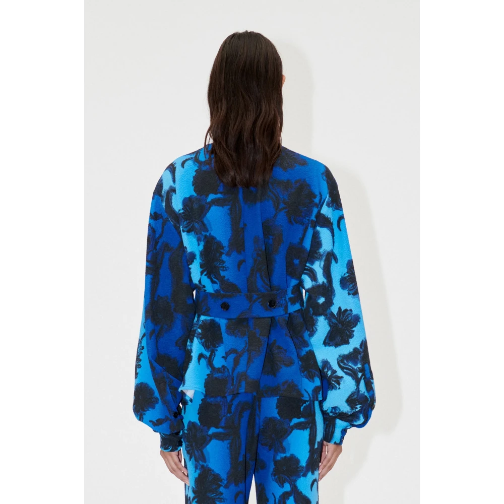 Stine Goya Elegante V-hals Blouse met Oversized Mouwen Multicolor Dames