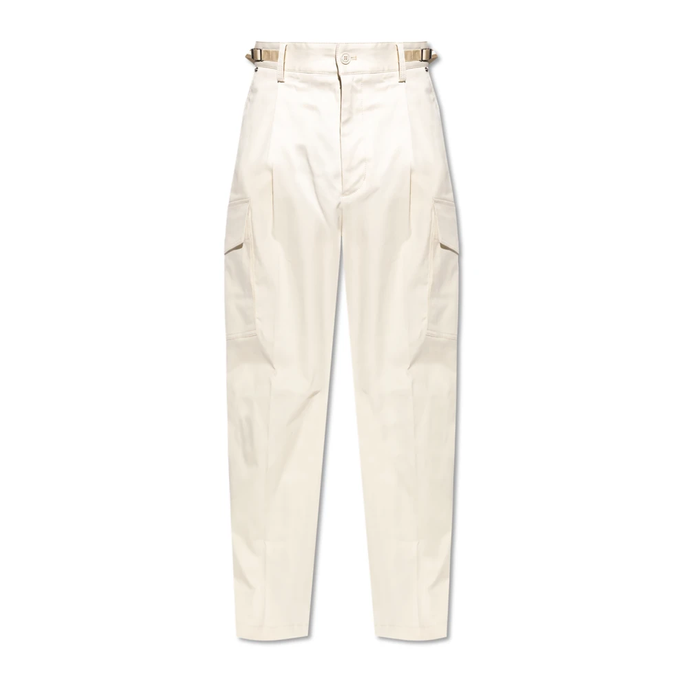 Moncler Men's Beige Cargo Trousers - Straight Trousers - L - Trousers