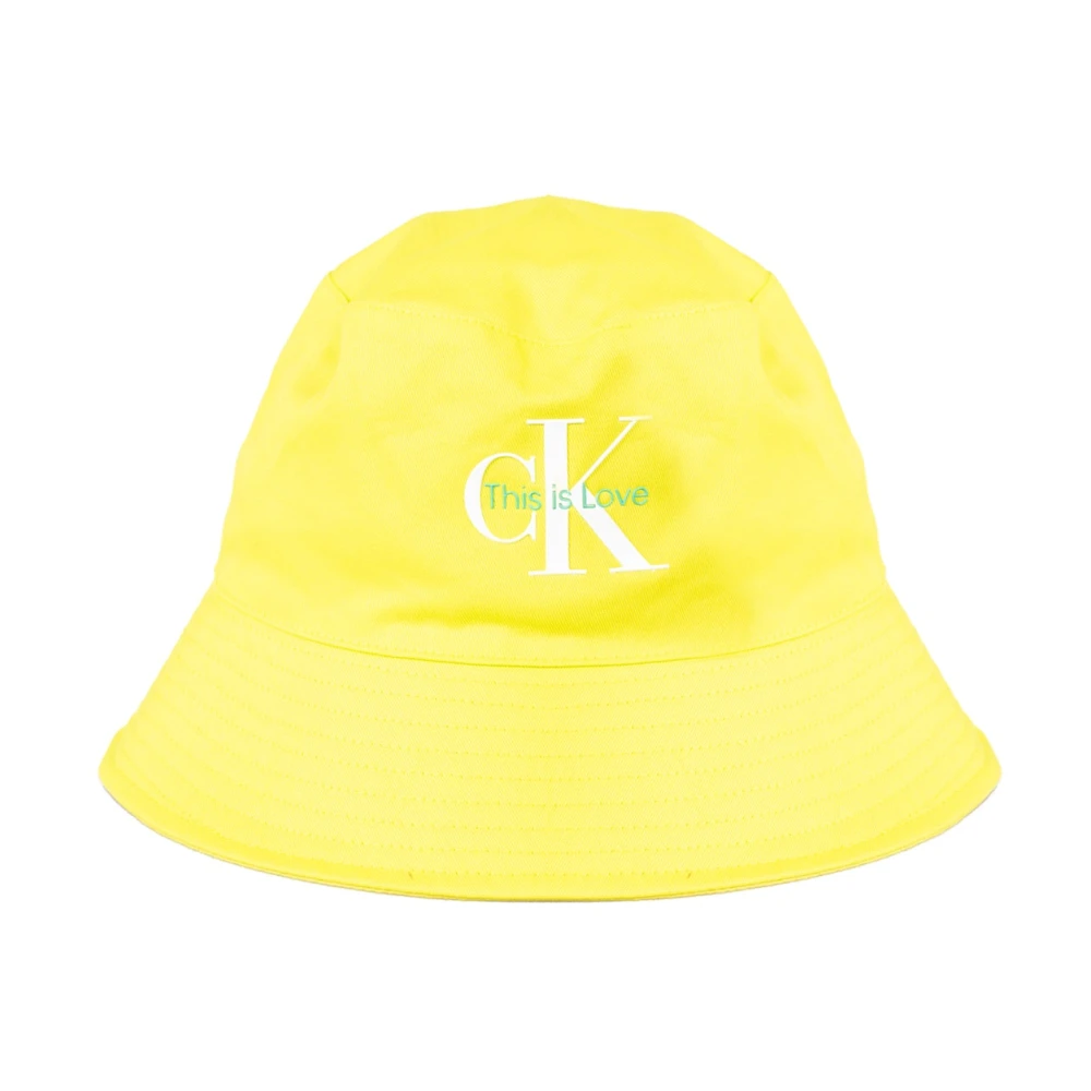Calvin Klein Stijlvolle heren bucket hoed Yellow Heren