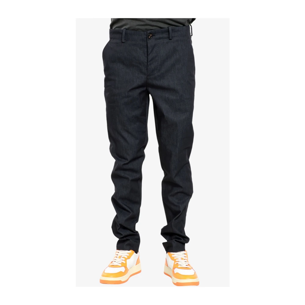RRD Denim Effect Regular Waist Trousers Blue Heren