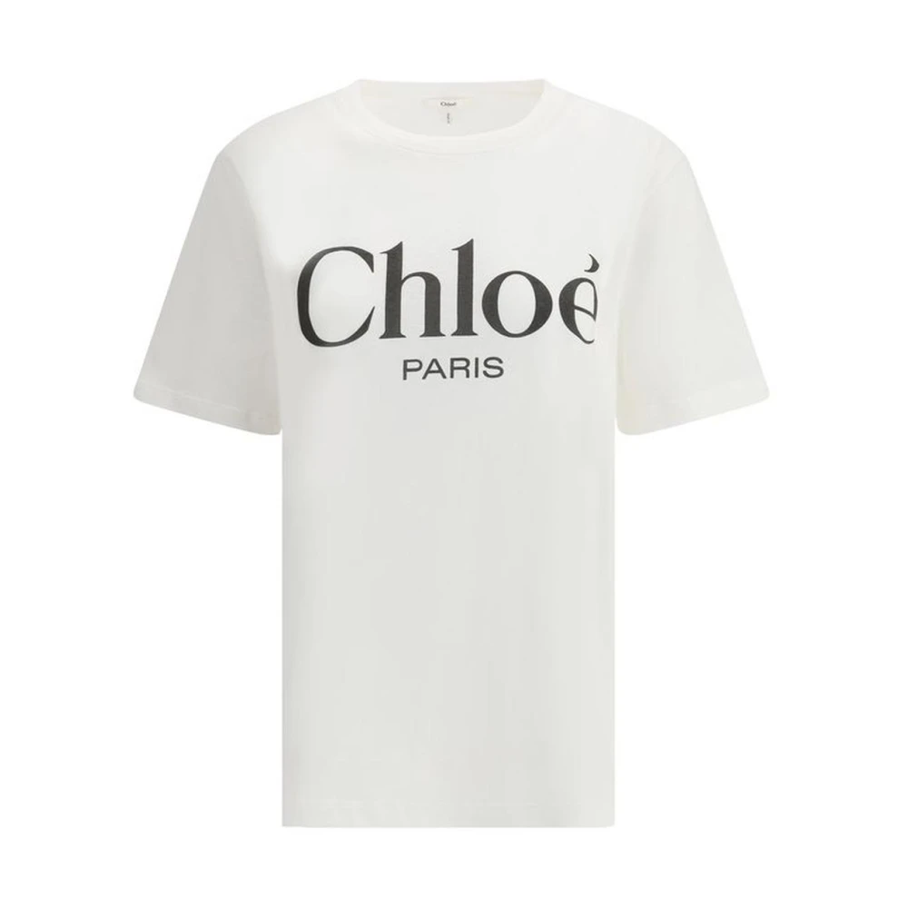 Chloé - Tops > T-Shirts - White - Chloé - Modalova