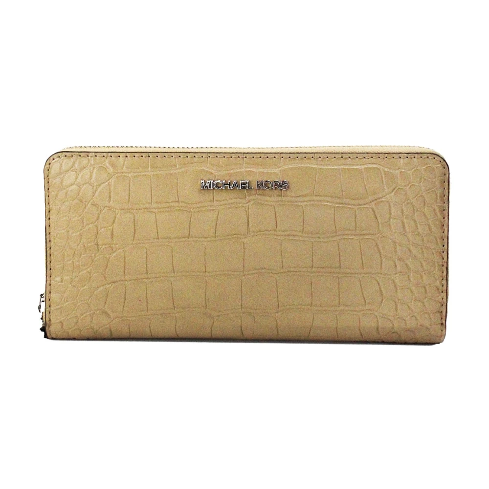 Michael Kors Dierenprint Pols Portemonnee Brown Dames