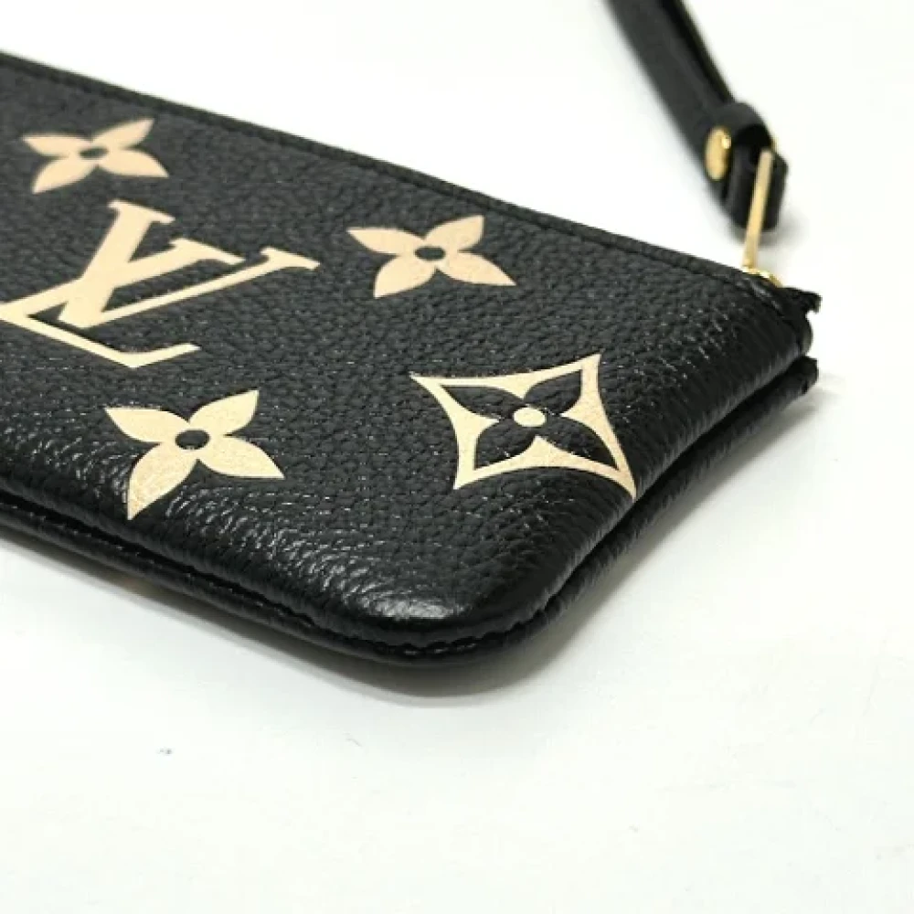 Louis Vuitton Vintage Pre-owned Leather wallets Black Dames