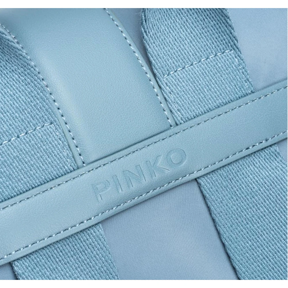 pinko Multipocket Cool Blue Shin Nickel Rugzak Blue Unisex