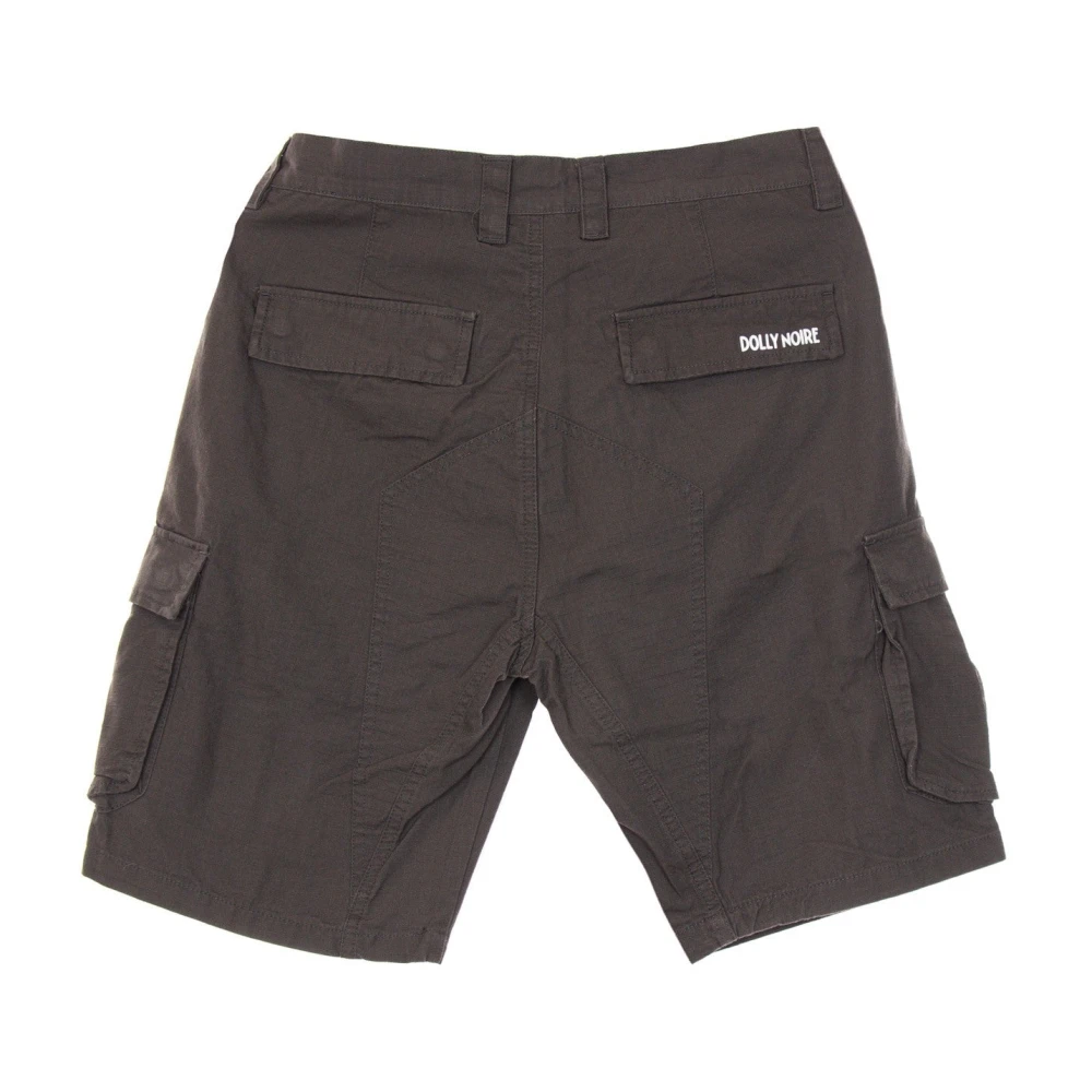 Dolly Noire Ripstop Cargo Shorts Antraciet Gray Heren