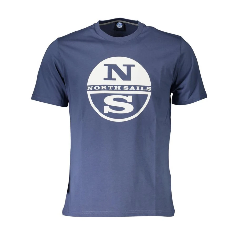 North Sails Men's Blue T-Shirts, Xl, Logo Tee Cotton Casual Wear