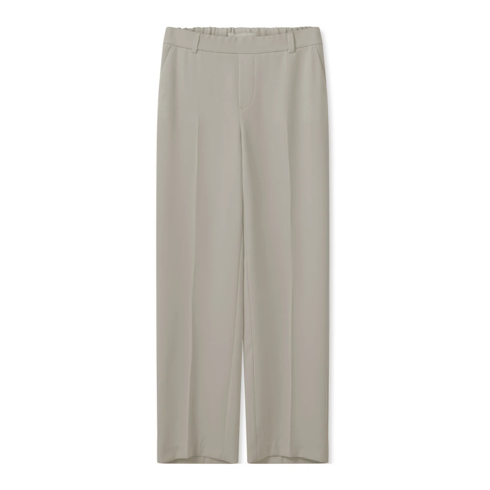 MOS MOSH Straight Trousers Beige Dames