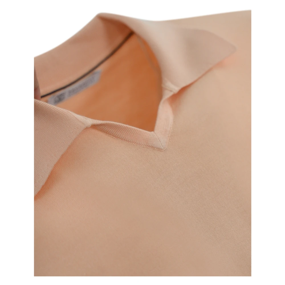 BRUNELLO CUCINELLI Katoenen T-shirts en Polo's Orange Heren