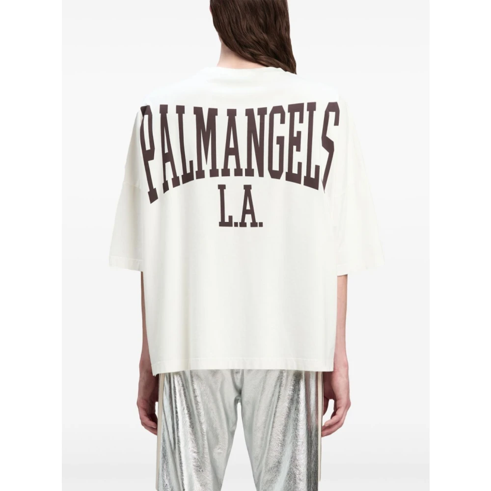 Palm Angels Witte T-shirts en Polos White Heren