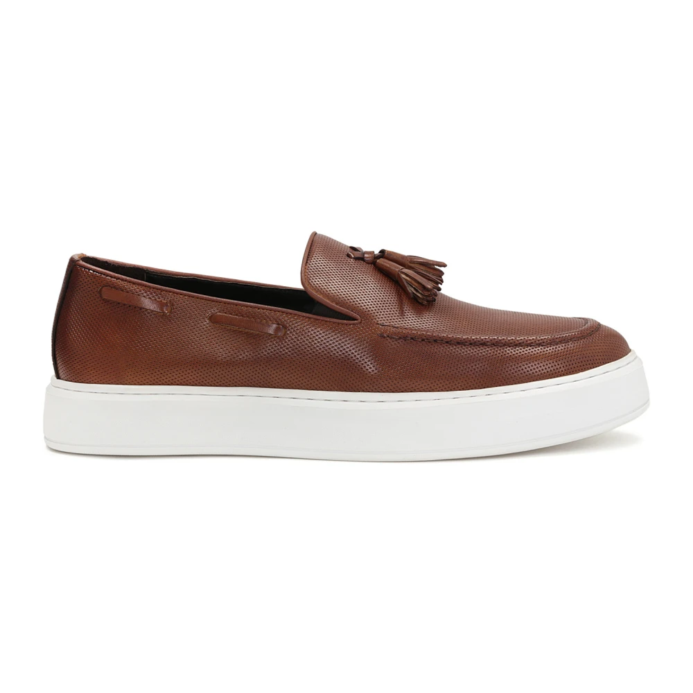 Kazar Herr slip-on casual läderskor Brown, Herr