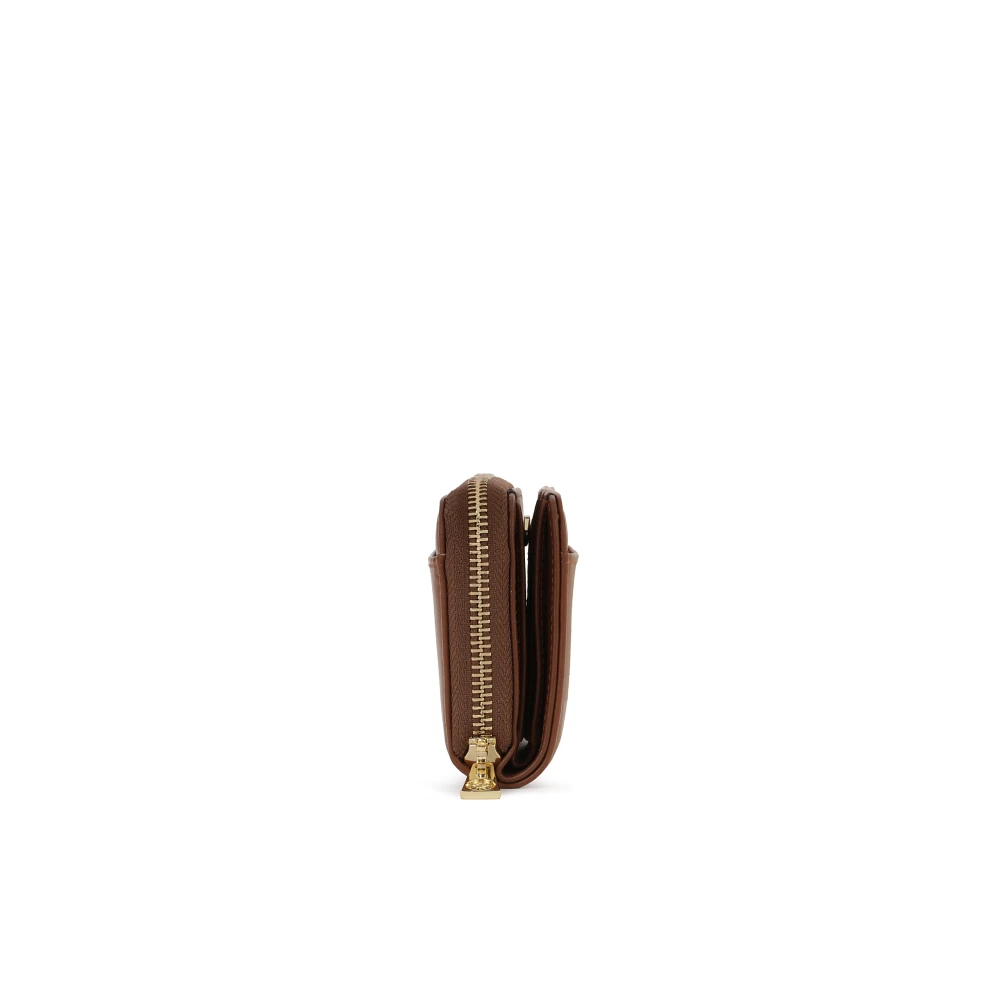 Kazar Kleine bruine portemonnee met drukknoopsluiting Brown Dames