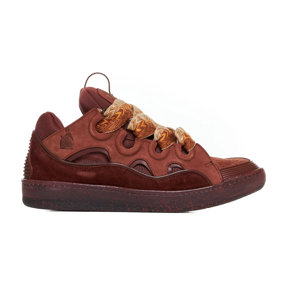 Lanvin Curb Sneakers Brown, Herr