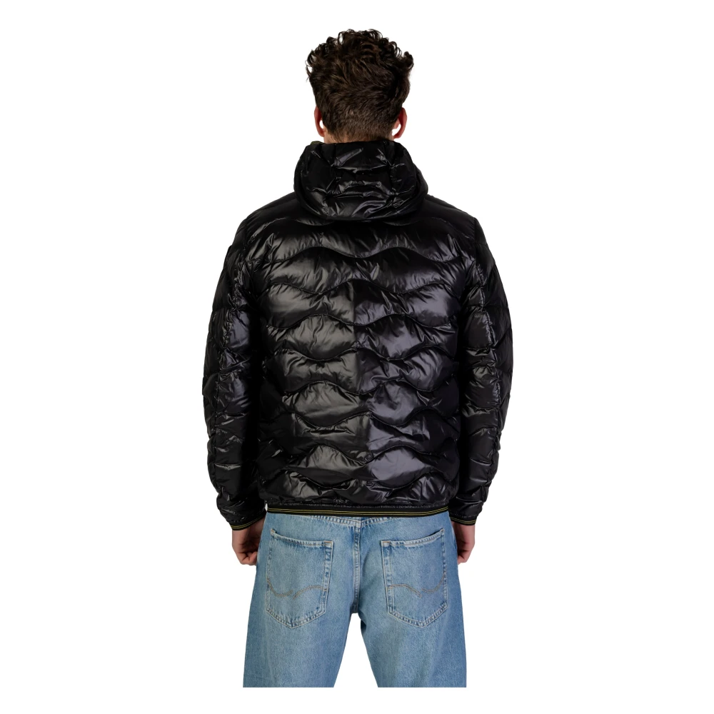 Blauer Lichtgewicht Donsjassen Collectie voor Mannen Black Heren