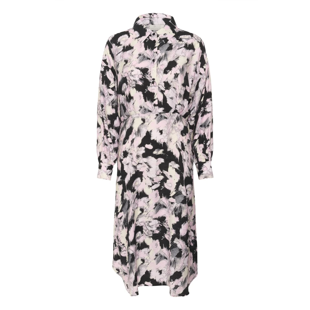 Kaffe Grafische Strepen Jurk Multicolor Dames