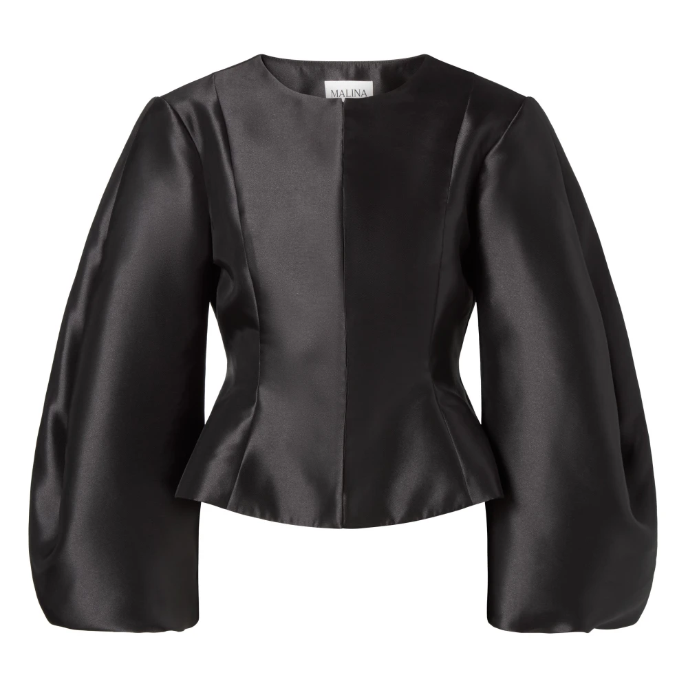 Malina Women's Black Blouses, M, Vendela Balloon Sleeve Blouse
