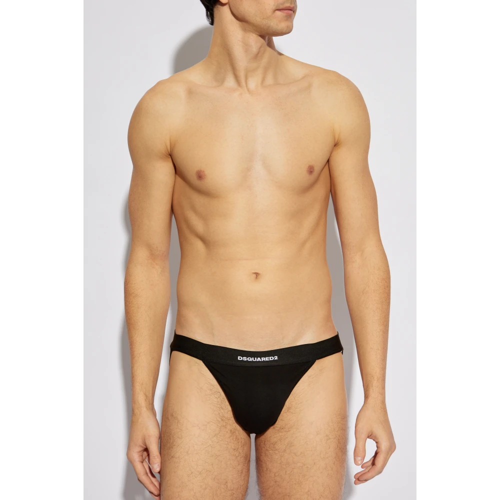 Dsquared2 Twee-Pack Jockstraps Black Heren