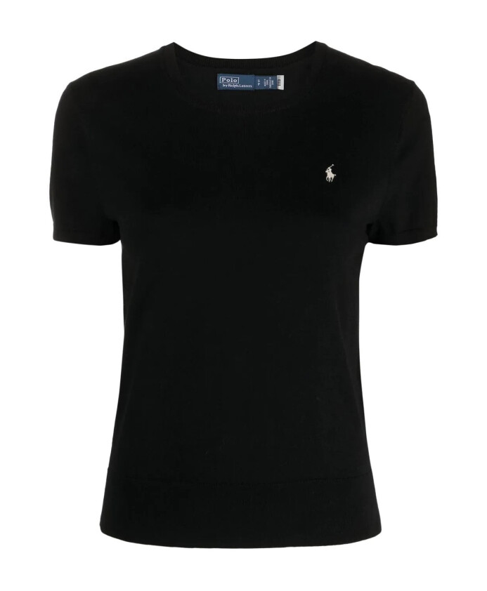 pull-noir-decontracte-a-manches-courtes