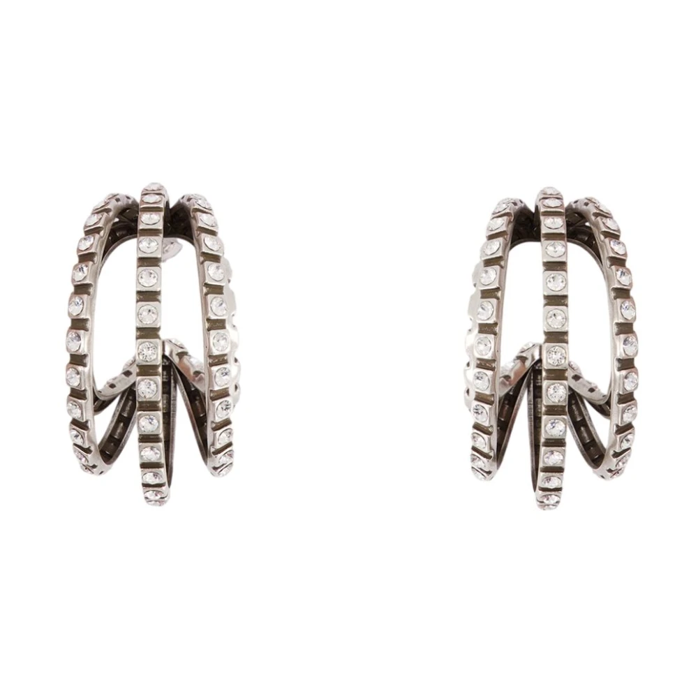 Isabel Marant Gray Earrings, Female, One Size, Large Hoop Earrings